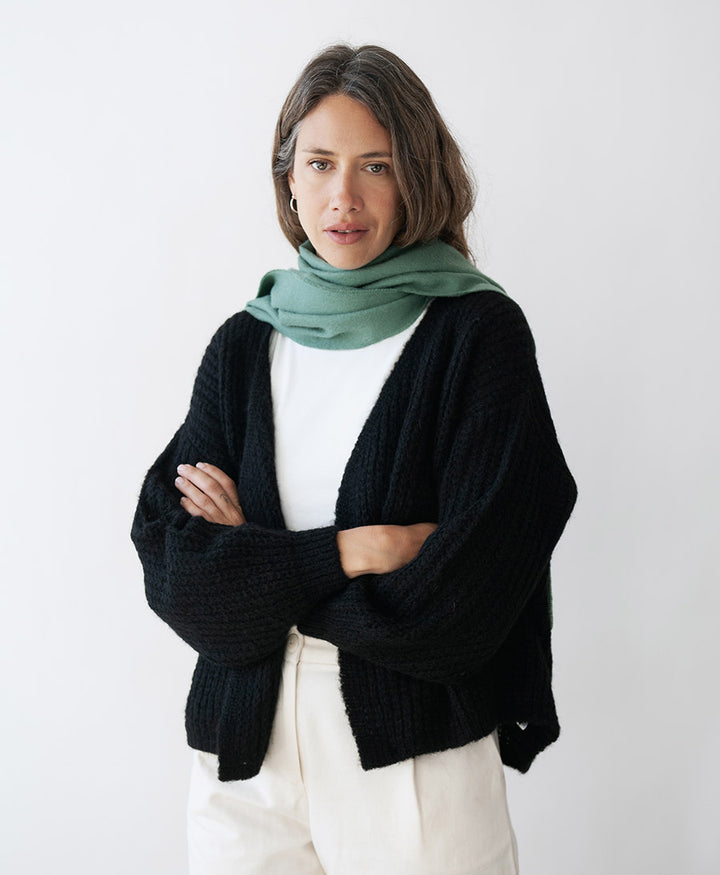 Schal CALLAO aus Baby-Alpakawolle - Stone Green