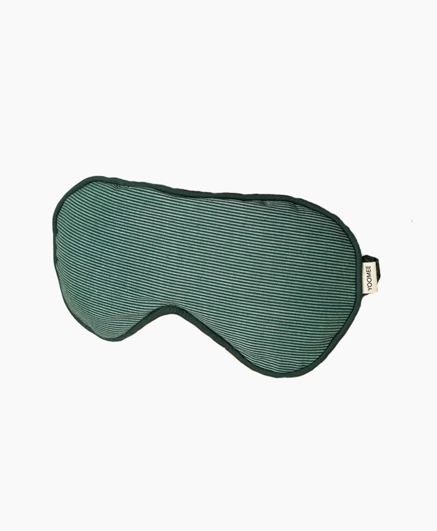 Schlafmaske / Augenkissen "Eye Mask RAHA" - Grün gestreift