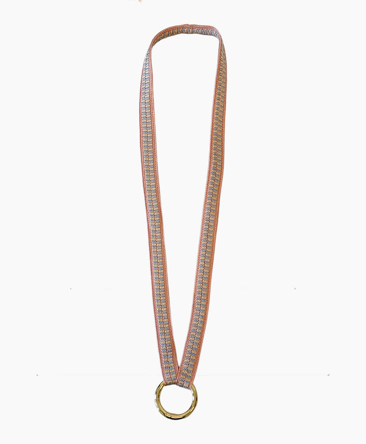 Schlüsselband vergoldeter Karabiner - Cotton Candy