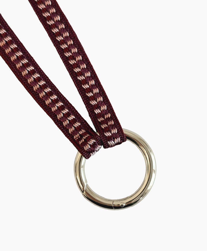 Schlüsselband silbriger Karabiner - Cherry Blossom