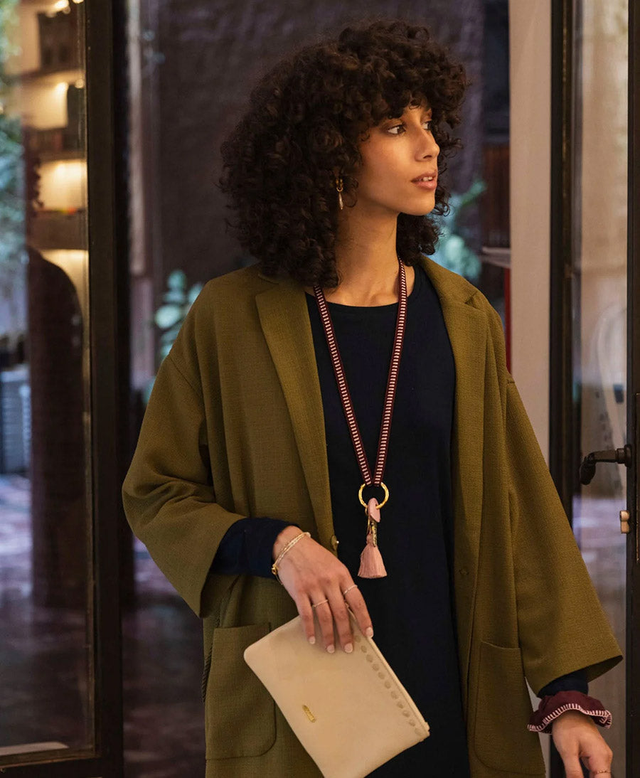 Schlüsselband vergoldeter Karabiner - Cherry Blossom