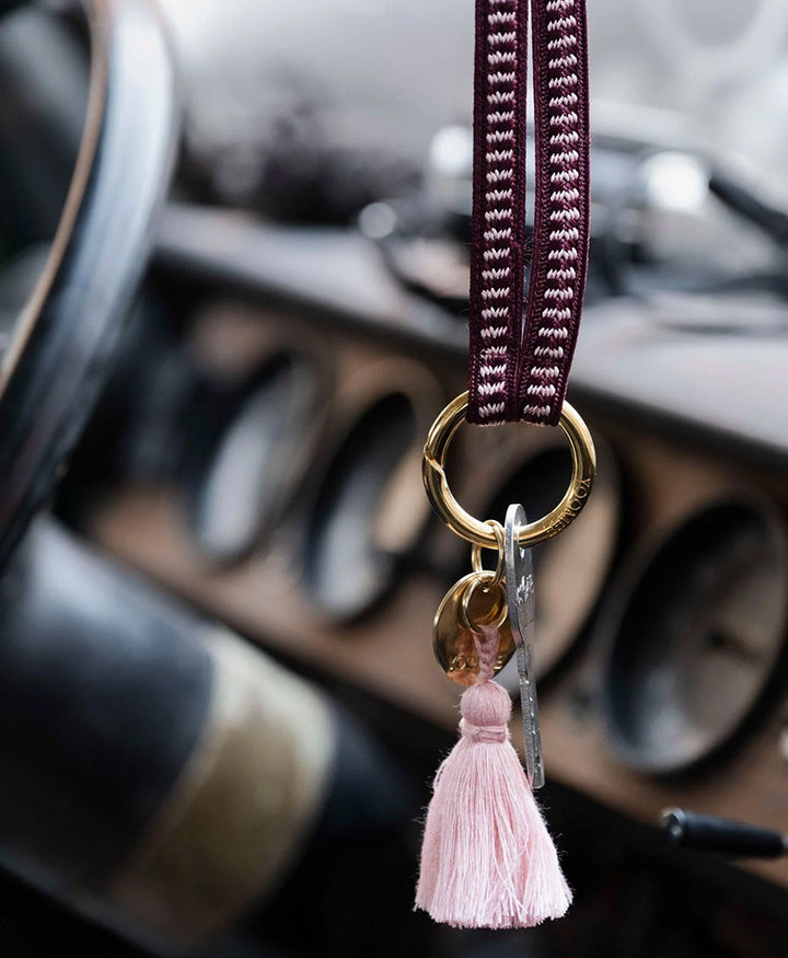 Schlüsselband vergoldeter Karabiner - Cherry Blossom