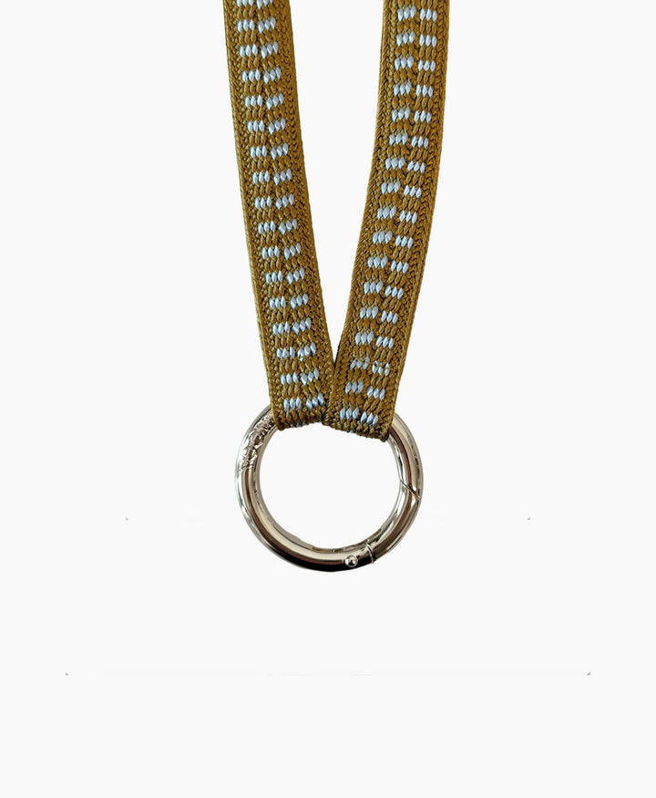 Schlüsselband silbriger Karabiner - Seagrass