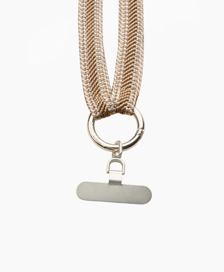 Handykette Phone Chain Set - Marble / Silbrig