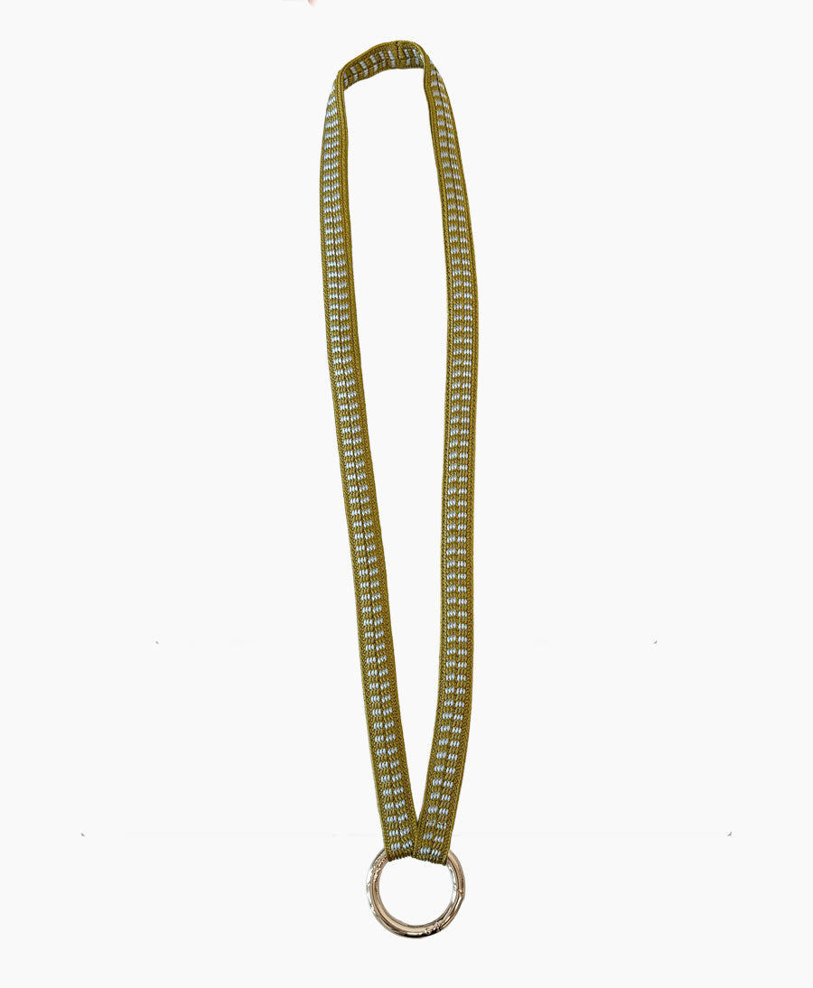 Schlüsselband silbriger Karabiner - Seagrass