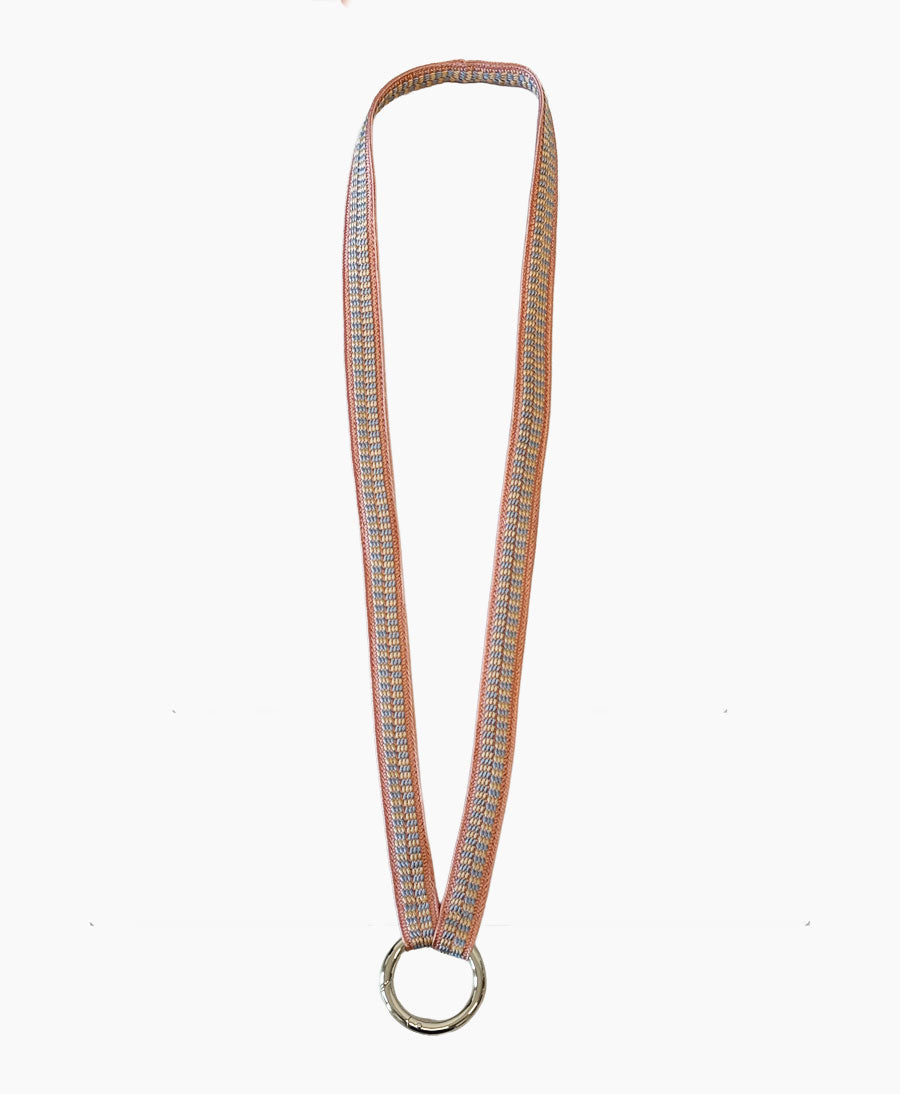 Schlüsselband silbriger Karabiner - Cotton Candy