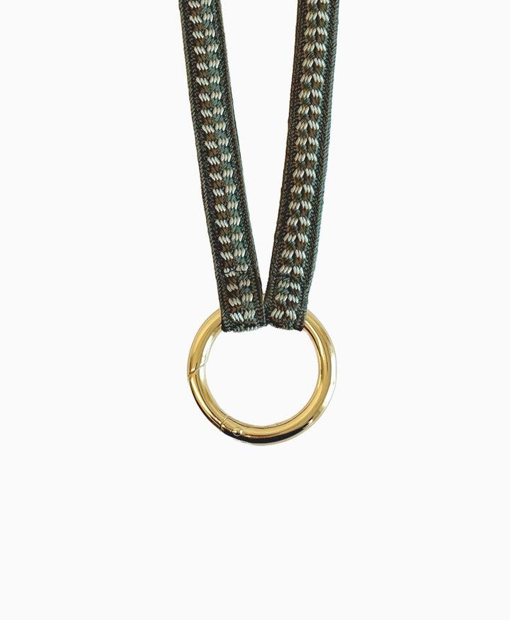 Schlüsselband vergoldeter Karabiner - Artichoke