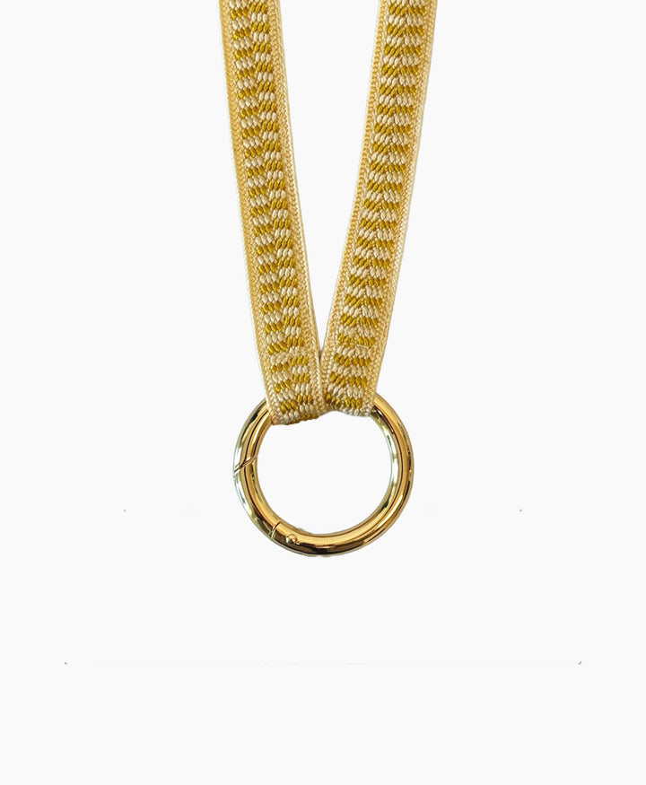 Schlüsselband vergoldeter Karabiner - Sunshine