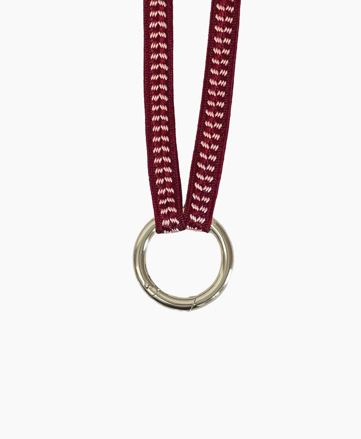 Schlüsselband silbriger Karabiner - Cherry Blossom