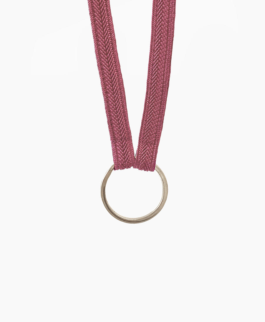 Schlüsselband mit silbrigem Ring - Red Ochre