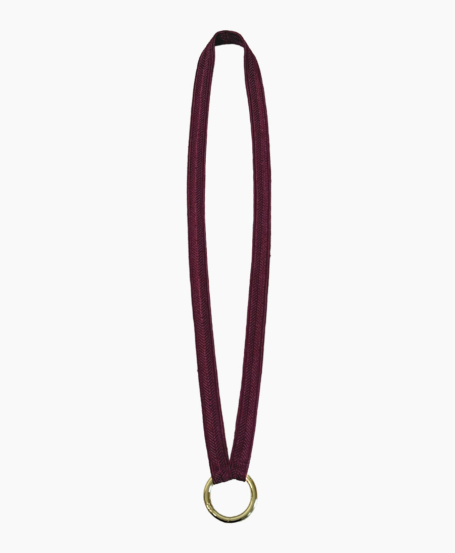 Schlüsselband vergoldeter Karabiner - Ruby