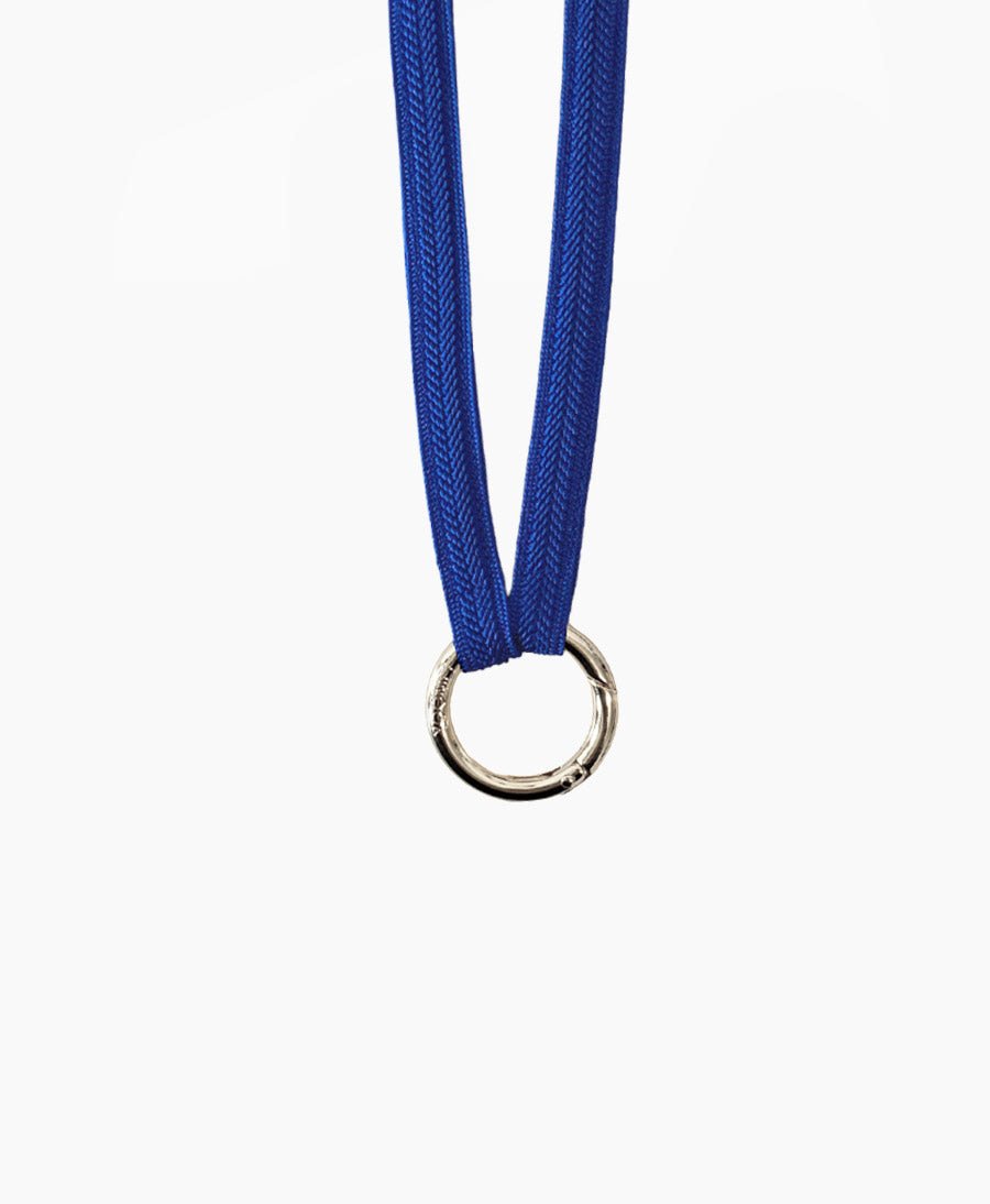 Schlüsselband silbriger Karabiner - Royal Blue - YOOMEE - clomes