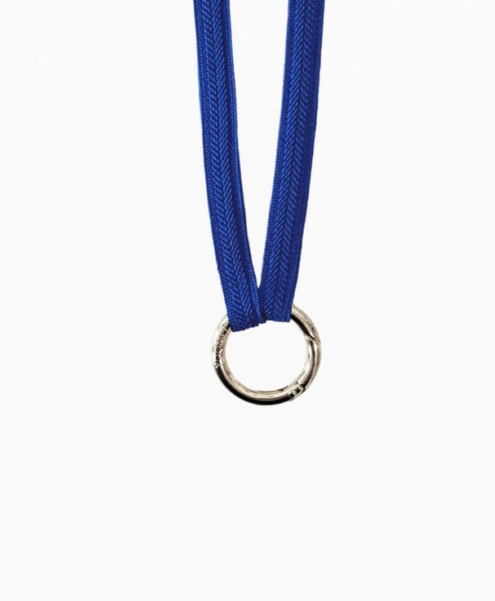 Schlüsselband silbriger Karabiner - Royal Blue - YOOMEE - clomes