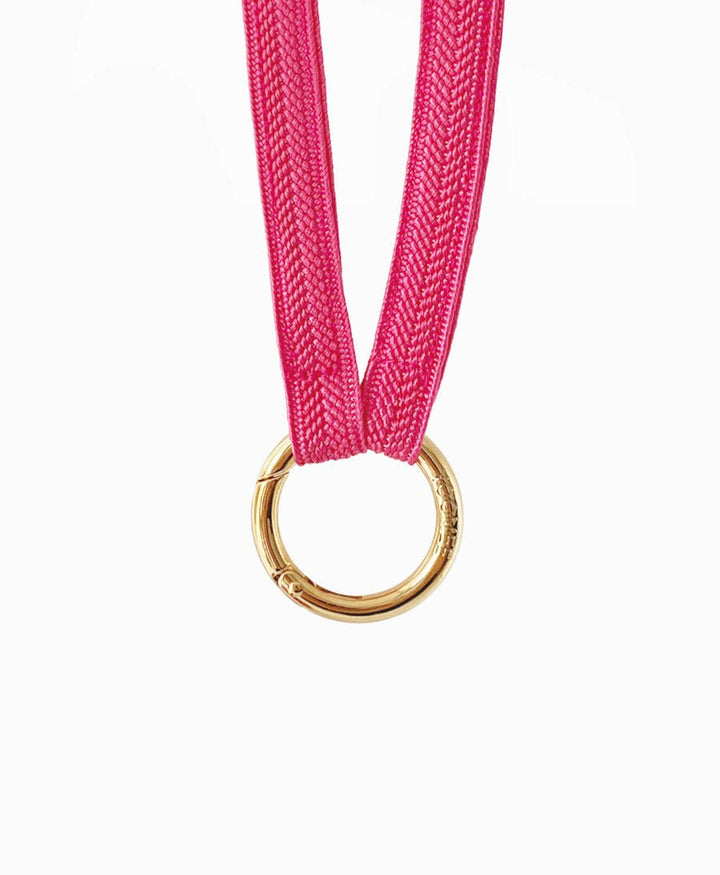 Schlüsselband vergoldeter Karabiner - Sweet Pink - YOOMEE - clomes