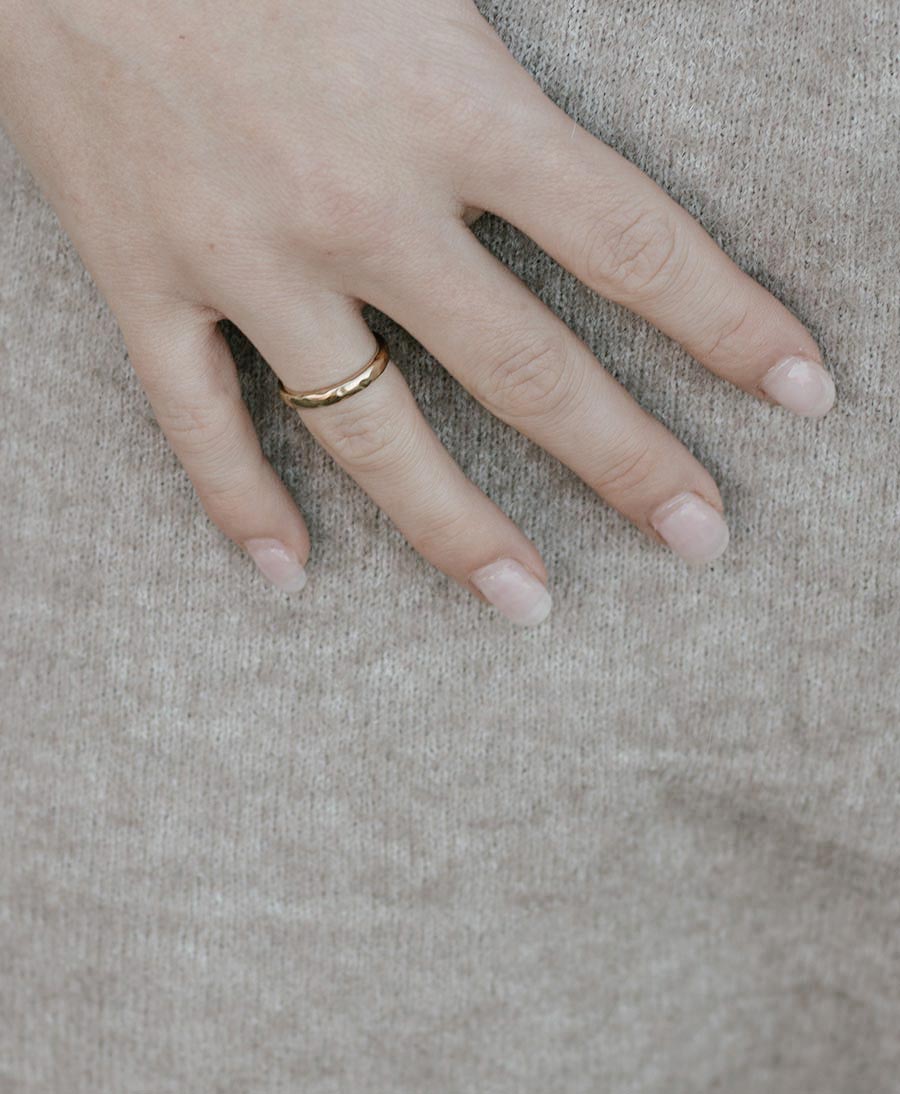 Schmaler Fingerring LOU - Vermeil - Clomes - clomes