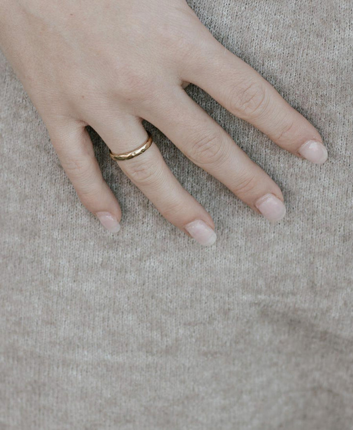 Schmaler Fingerring LOU - Vermeil - Clomes - clomes