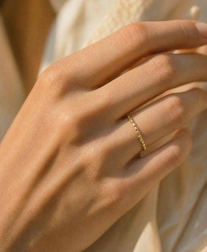 Fingerring LILY - Vergoldet