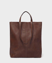Ledertasche Schultertasche Tragetasche Tote Bag Park in Dunkelbraun
