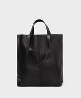 Ledertasche Schultertasche Tragetasche Tote Bag Park in Schwarz