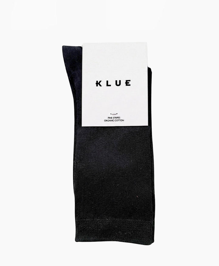 Socken Bio-Baumwolle - Feine Streifen - Schwarz