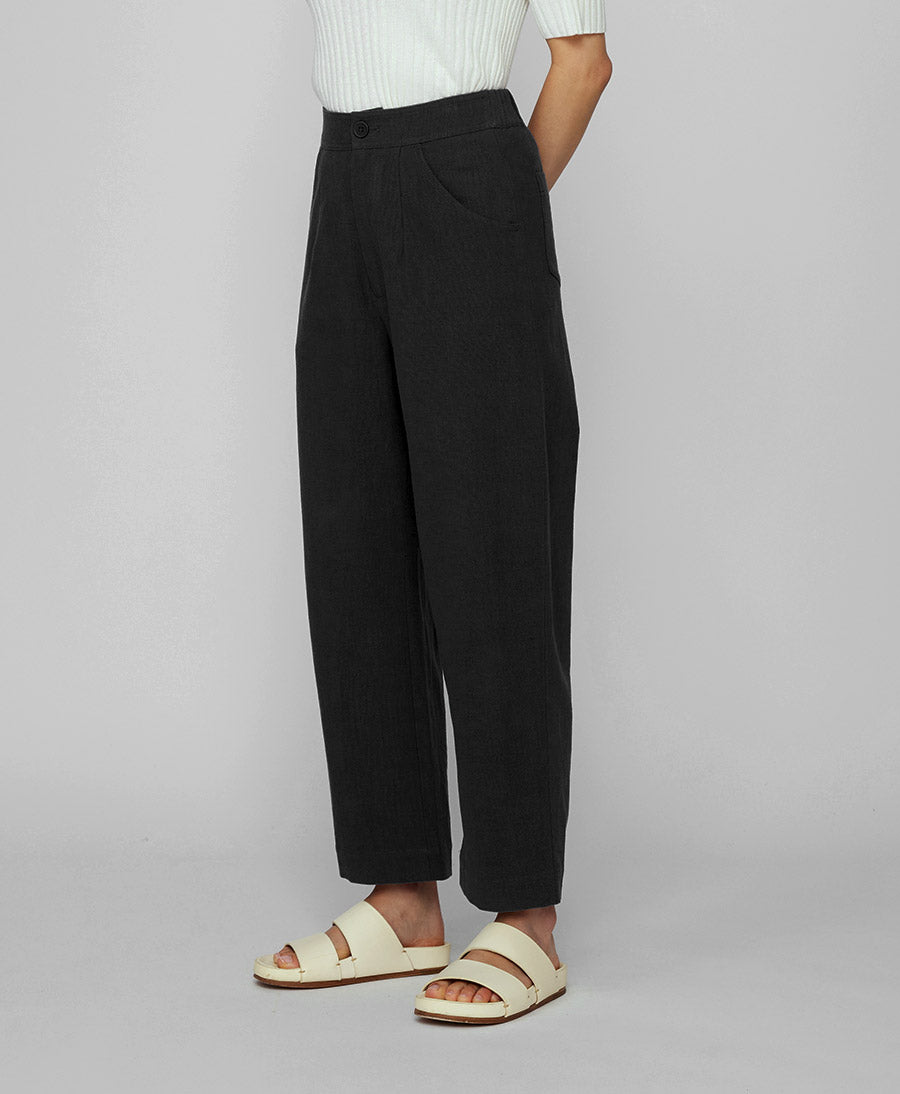 Stoffhose Signature Curve Legged Trouser - Schwarz