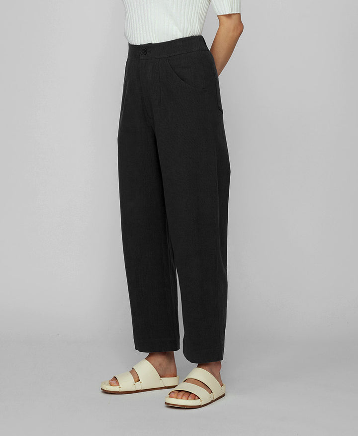 Stoffhose Signature Curve Legged Trouser - Schwarz