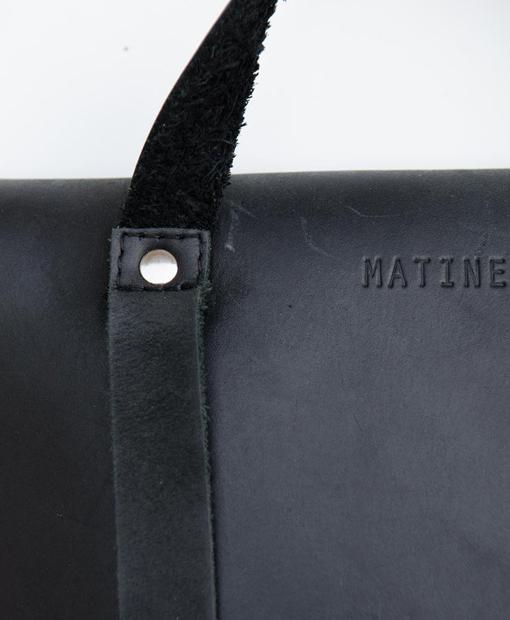 Schwarzer Lederrucksack von MATINE - Secondhand - MATINE - clomes