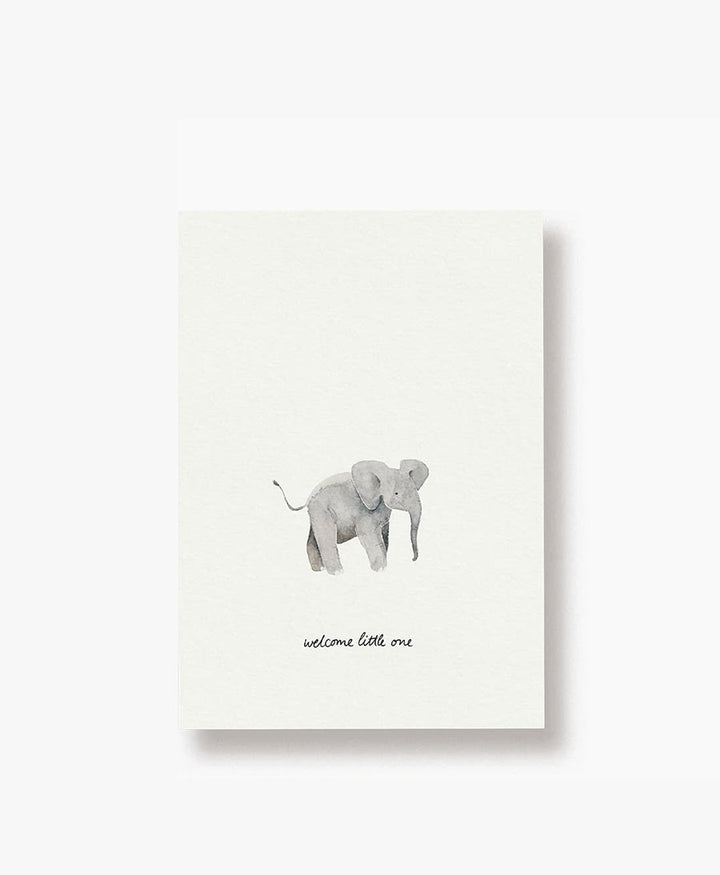 Postkarte "Baby Elefant - welcome little one"