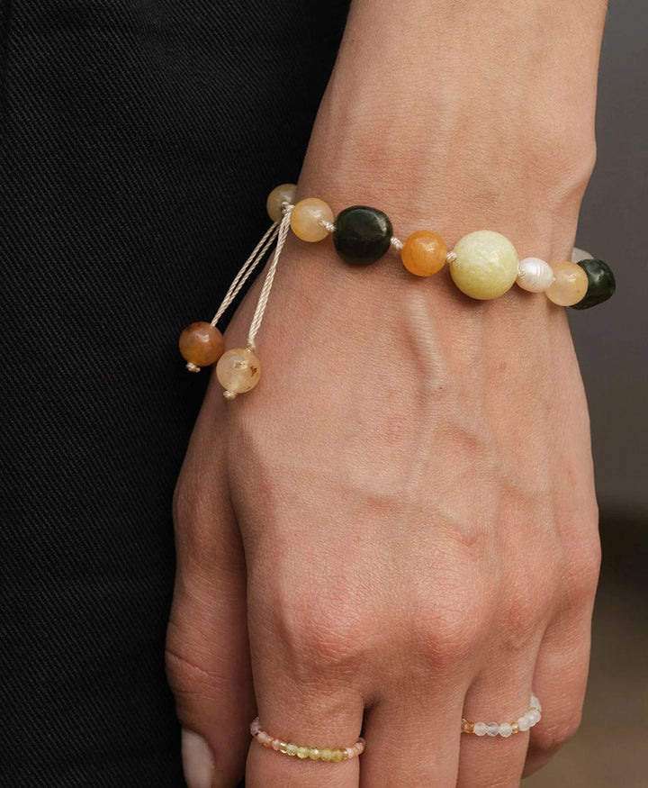 Armband aus Steinen JAMILA - Meadow