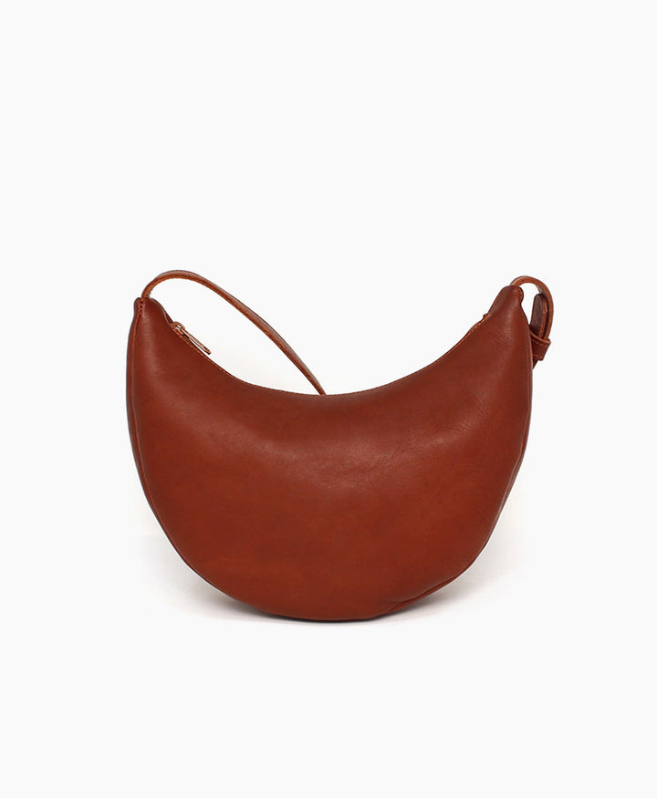 Lune Bag Bauchtasche aus Leder - Marron