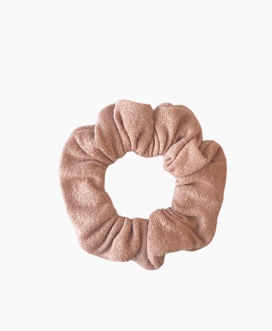 Scrunchie aus Bourette Seide - Altrosa - Clomes - clomes