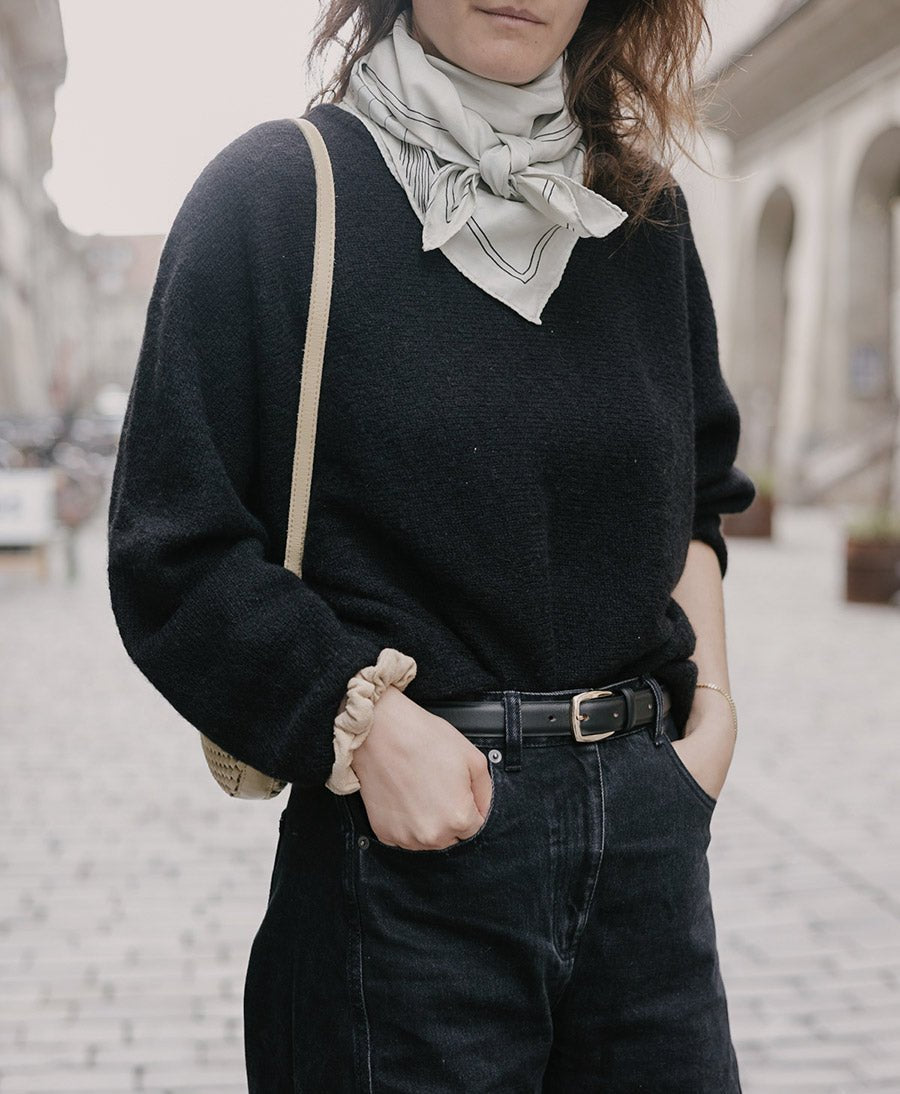 Scrunchie aus Bourette Seide - Beige - Clomes - clomes