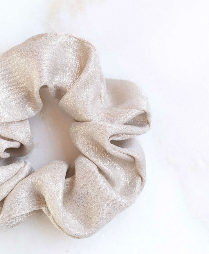 Medina Scrunchie Glitzer - Creme