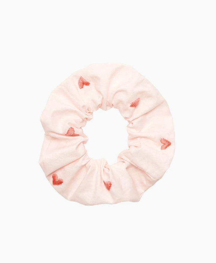 Medina Scrunchie "Hearts" aus Baumwolle - Rosa