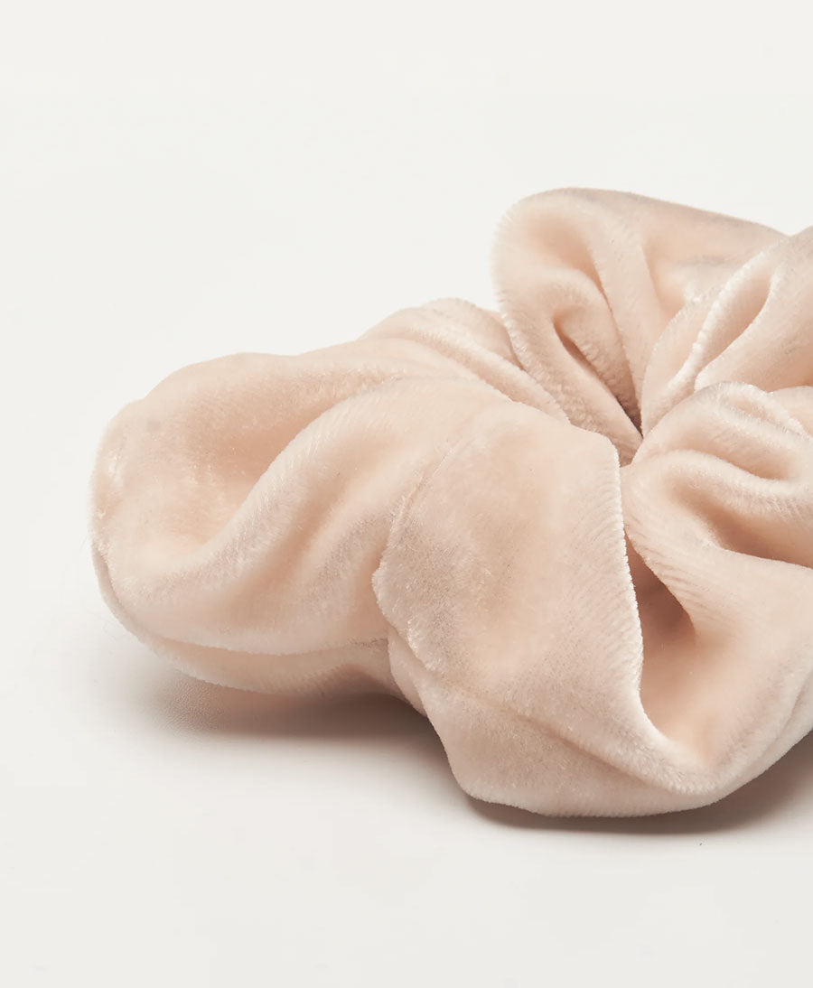 Medina Scrunchie Velvet aus Samt (Seide/Rayon) - Apricot