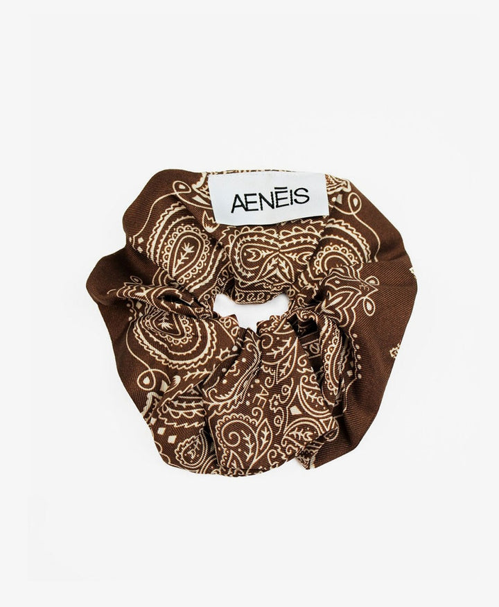 Scrunchie aus Seide "Minimal Bandana Silk Scrunchie" - Sienna