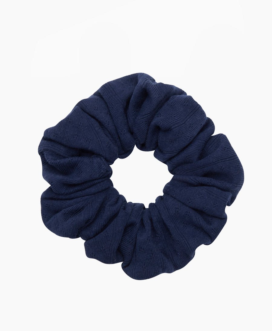 Scrunchie "The Pointelle" - Navy - DONNI. - clomes