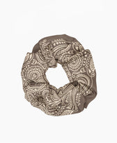 Scrunchie Minimal Bandana Silk Scrunchie Aeneis in Elephant