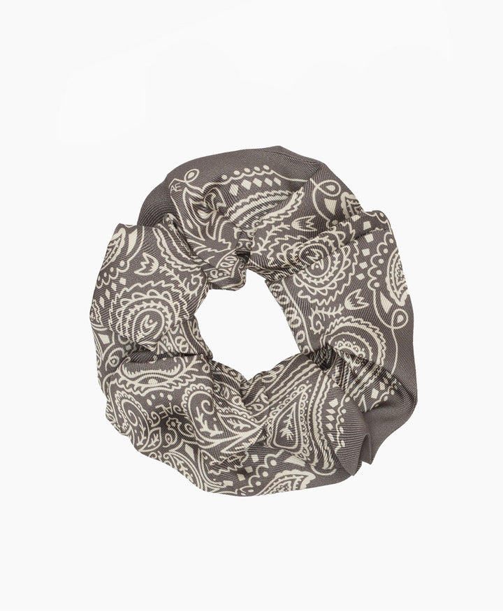 Scrunchie aus Seide "Minimal Bandana Silk Scrunchie" - Elephant