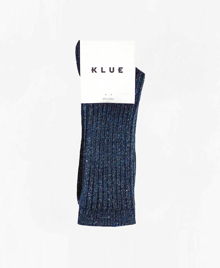 Socken Seide & Wolle - Dunkelblau