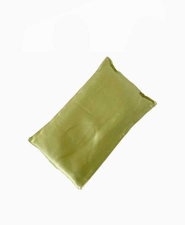Augenkissen "Eye Pillow RAHA Seide" - Green/Ecru