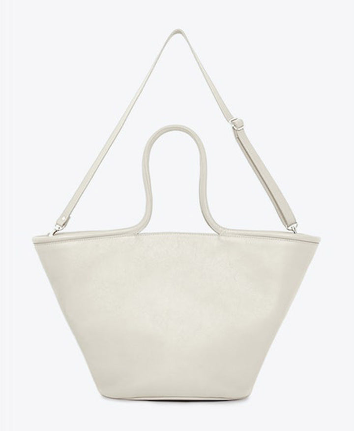 Grosse Ledertasche SELMA - Creme