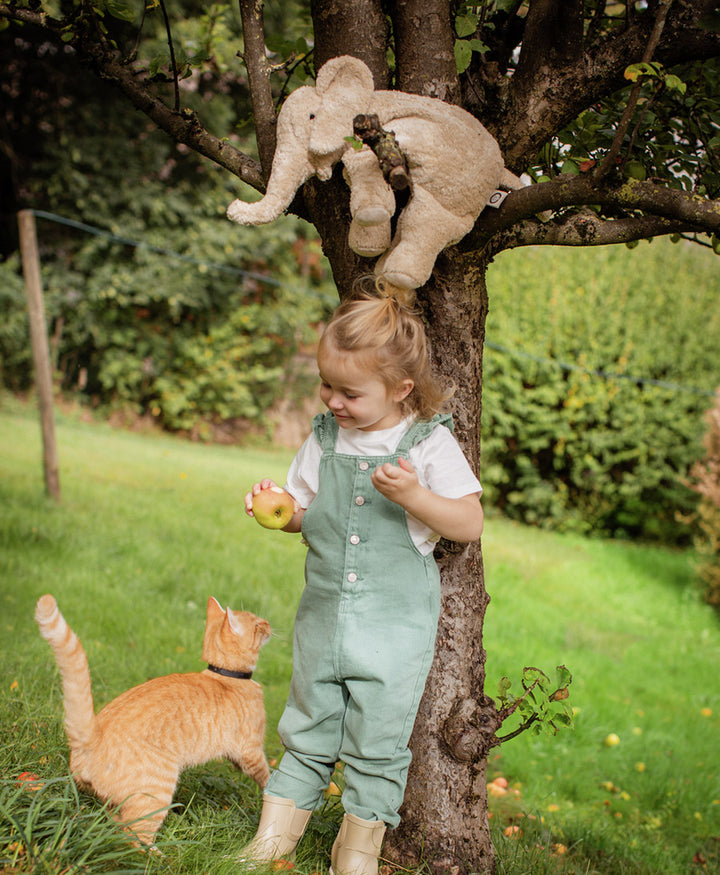 Elefant (gross) Kuscheltier & Wärmekissen - Beige