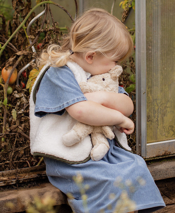 Bär (klein) Kuscheltier & Wärmekissen - Beige