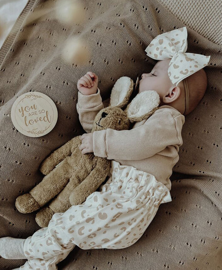 Hase (gross) Schlenker Tierpuppe - Hellbraun