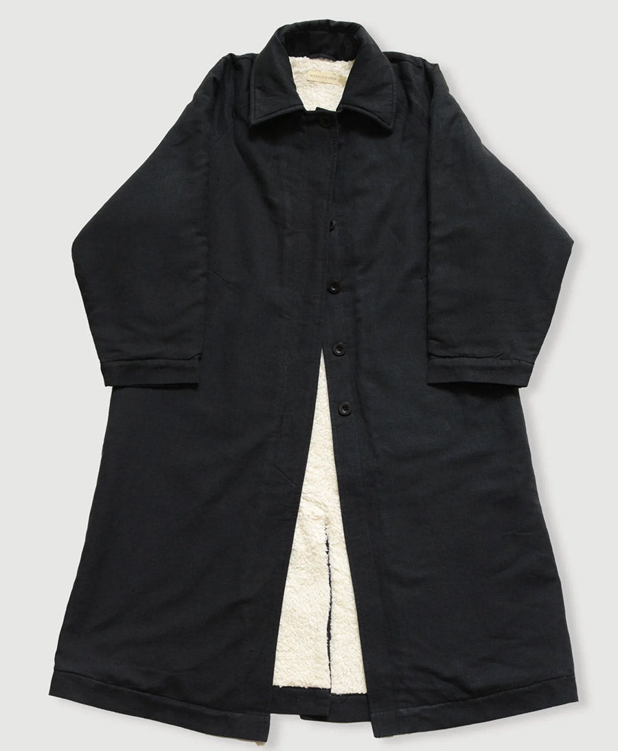 Mantel - Onyx Sherpa Lined Trench