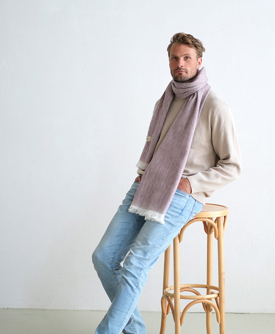 Halstuch Alpaka Schal Slim - Iris Canvas