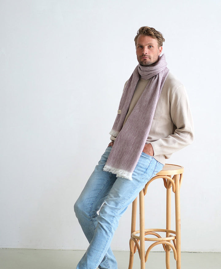 Halstuch Alpaka Schal Slim - Iris Canvas