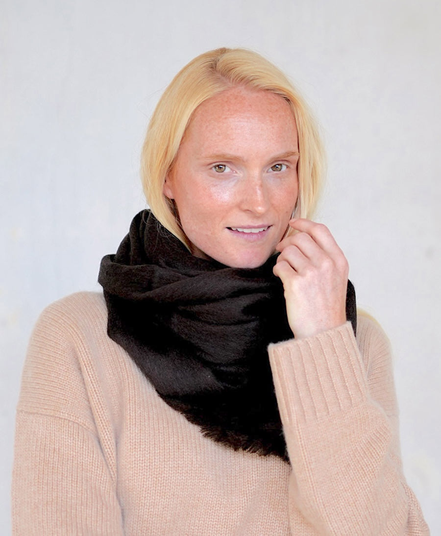 Halstuch Alpaka Schal Slim - Solid Cafecito