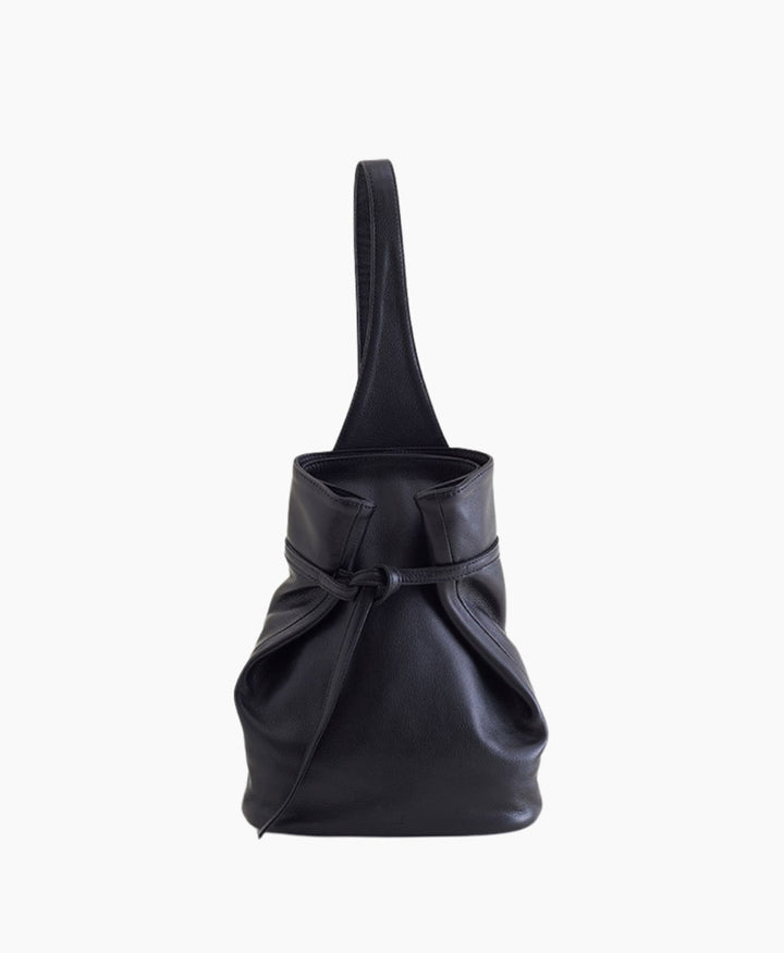 Umhängetasche Sling Bag ARCH - Leder, schwarz
